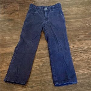 Kids Navy Blue Corduroy Pants